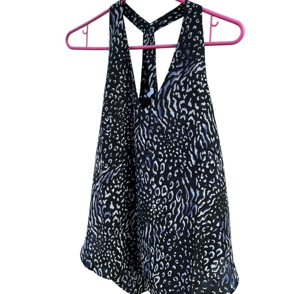 Three Eighty Two / Revolve Elegant Black and White Animal Print Tank Size S NWT